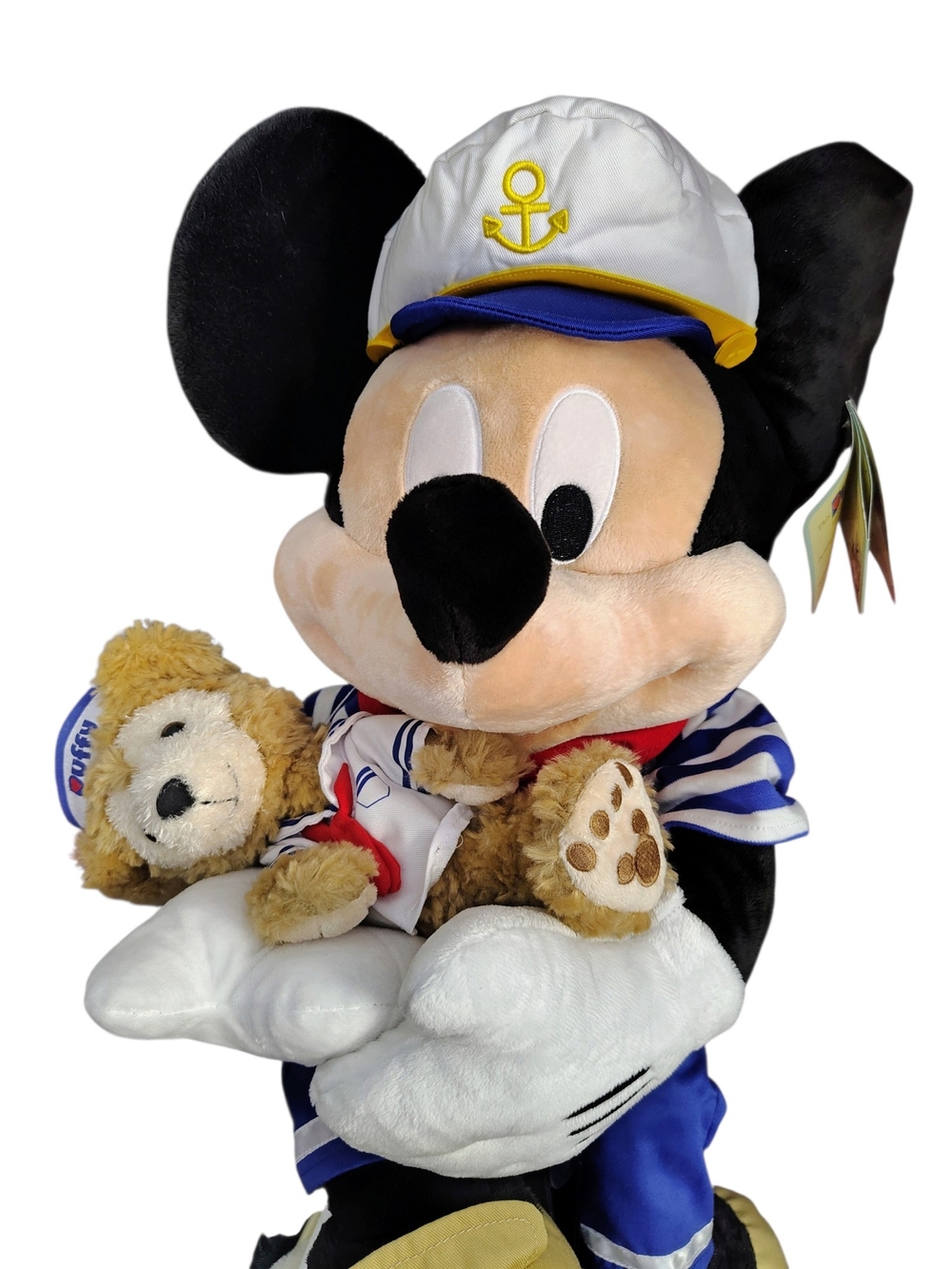 Sailor Mickey Mouse with Duffy Bear Plush Doll Authentic Disney Store 17 Inch - Picture 3 of 4